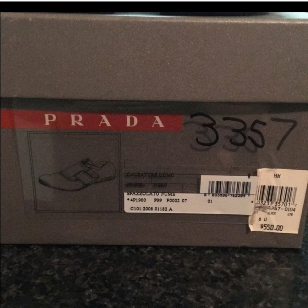 PRADA Spazzolato Fume dress shoes men's - Picture 3 of 7